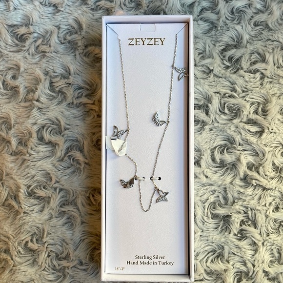 Zeyzey sterling silver butterfly Necklace - Picture 1 of 5
